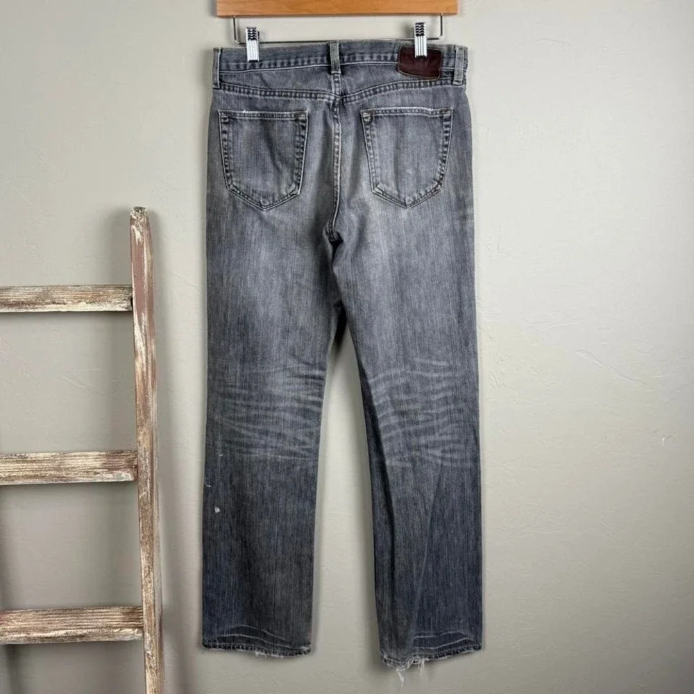 2010‎ Banana Republic Black Faded Distressed Slim Denim Jeans 29x32